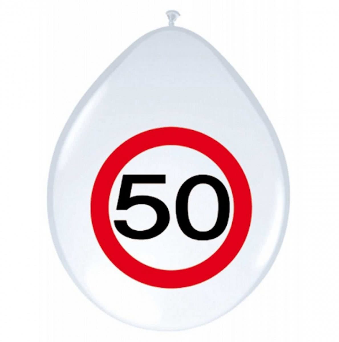 Ballonnen 50 jaar verkeersbord