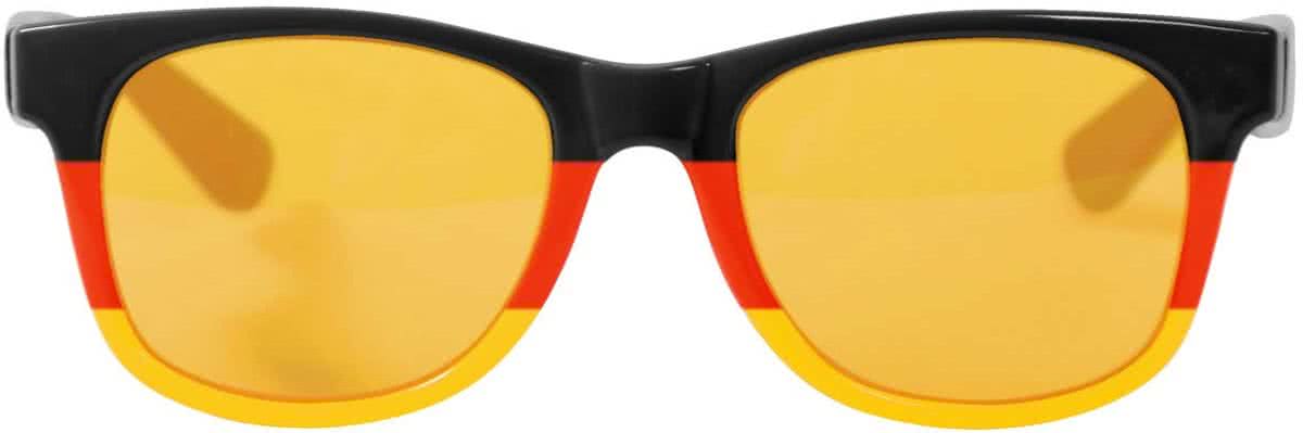 Blues Brother bril Duitsland: zwart-rood-geel