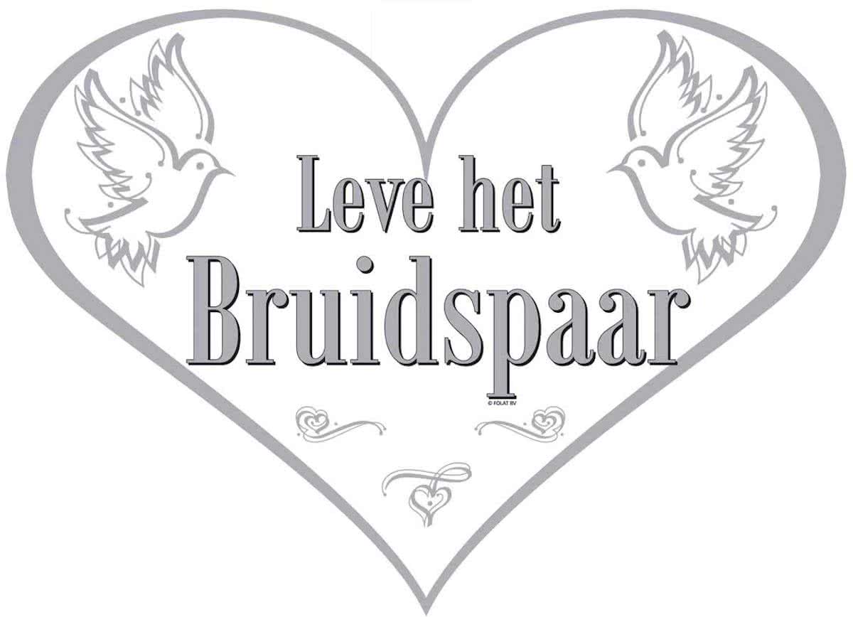 Deurbord Leve Het Bruidspaar