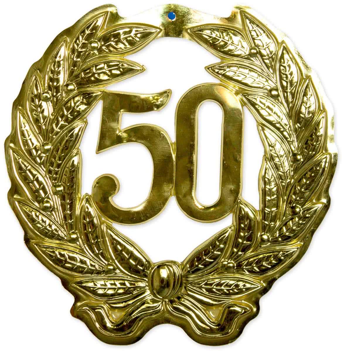 Deurkrans goud 50