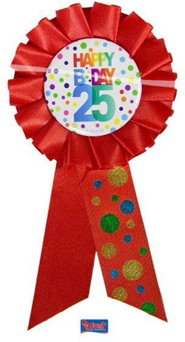 Folat - Rainbow dots - Rozet - Happy Bday 25
