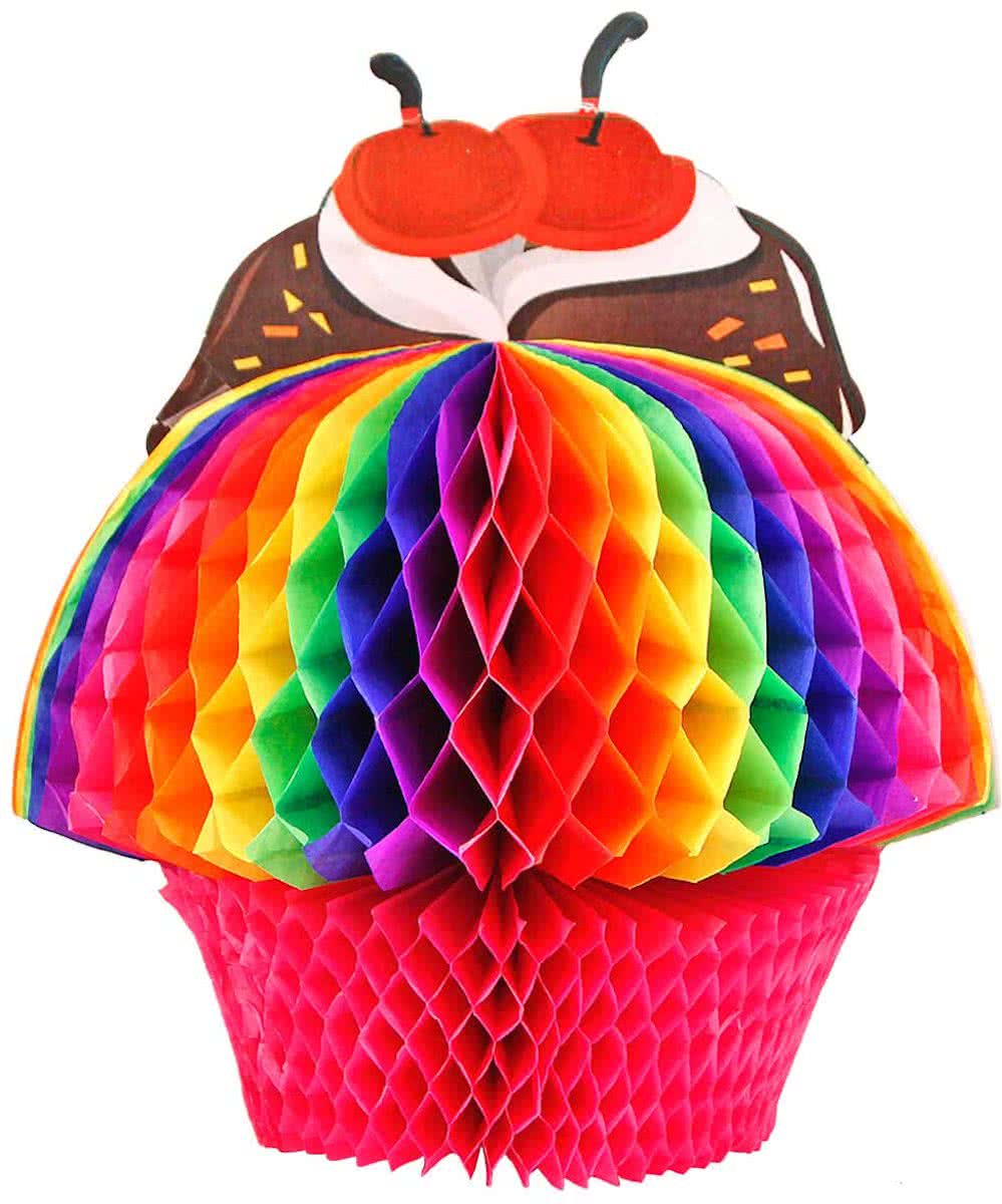 Honeycomb multicolor taart