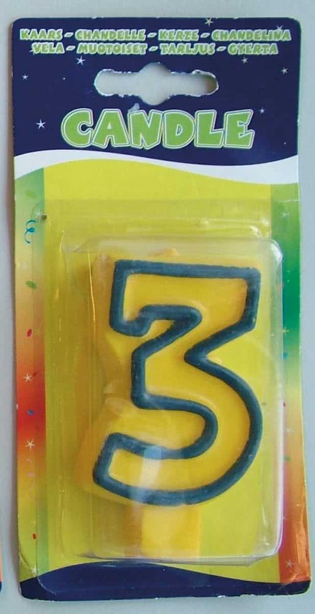 Kaarsje verjaardag 3 jaar