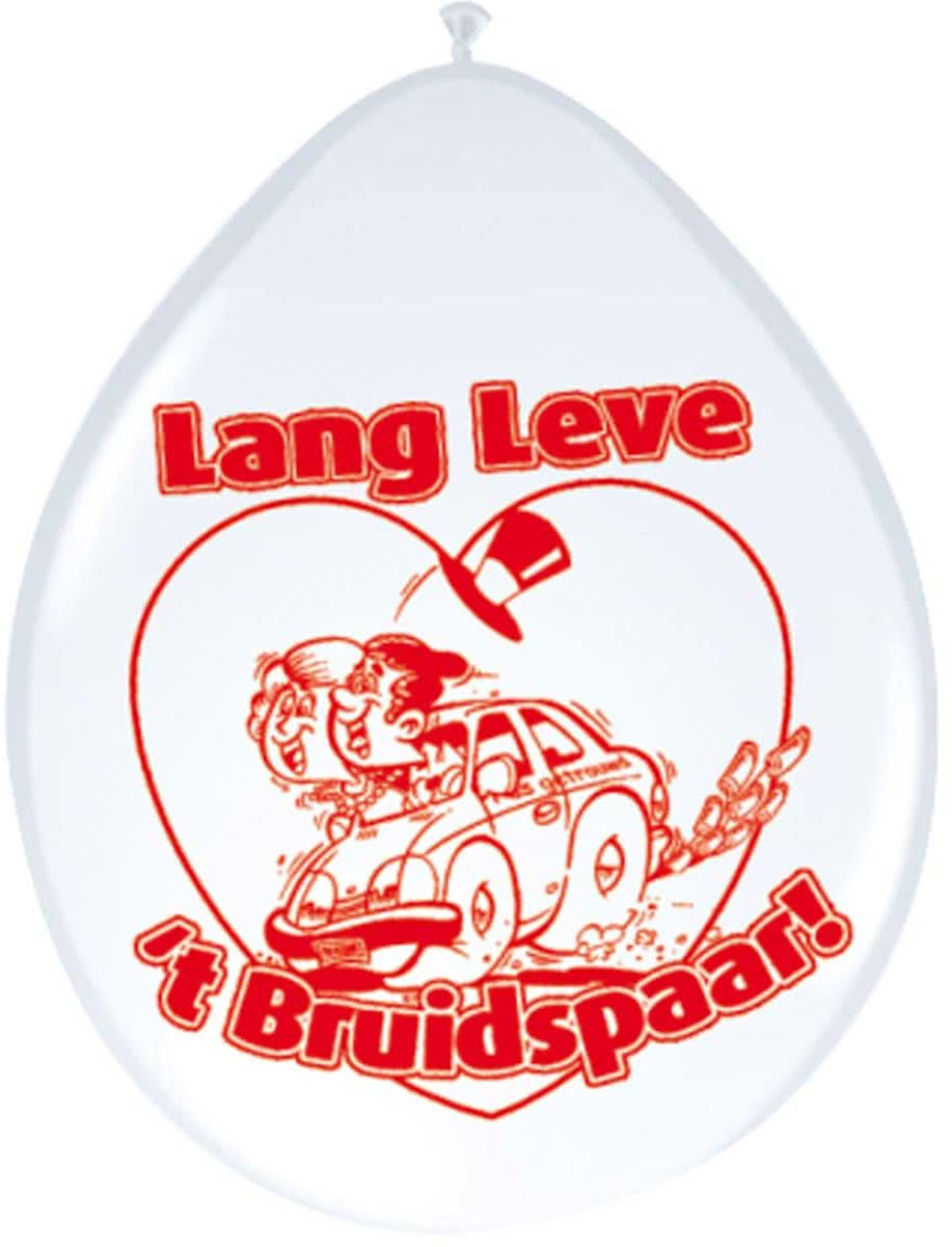 Lang leve t Bruidspaar ballonnen