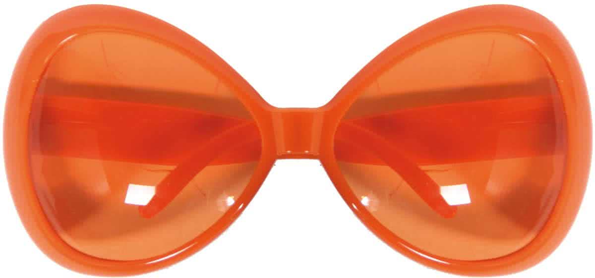 Oversized Oranje Bril