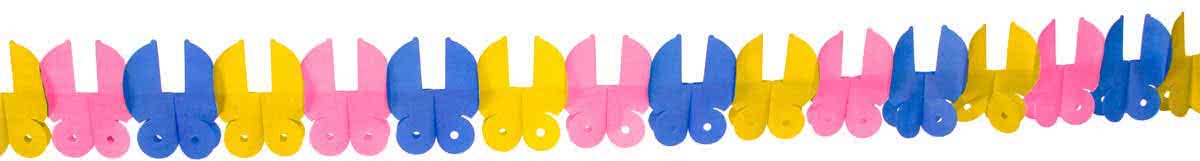 Papieren Slinger Kinderwagen Babyshower