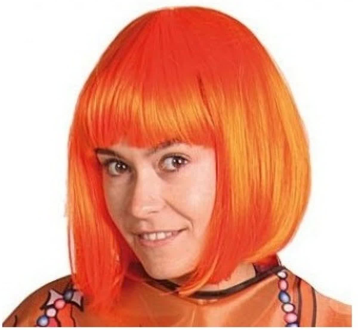 Pruik Bobline - Oranje