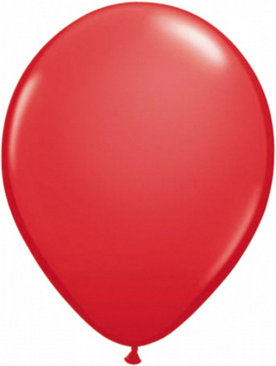 ballonnenset 30 cm metallic rood 10 stuks