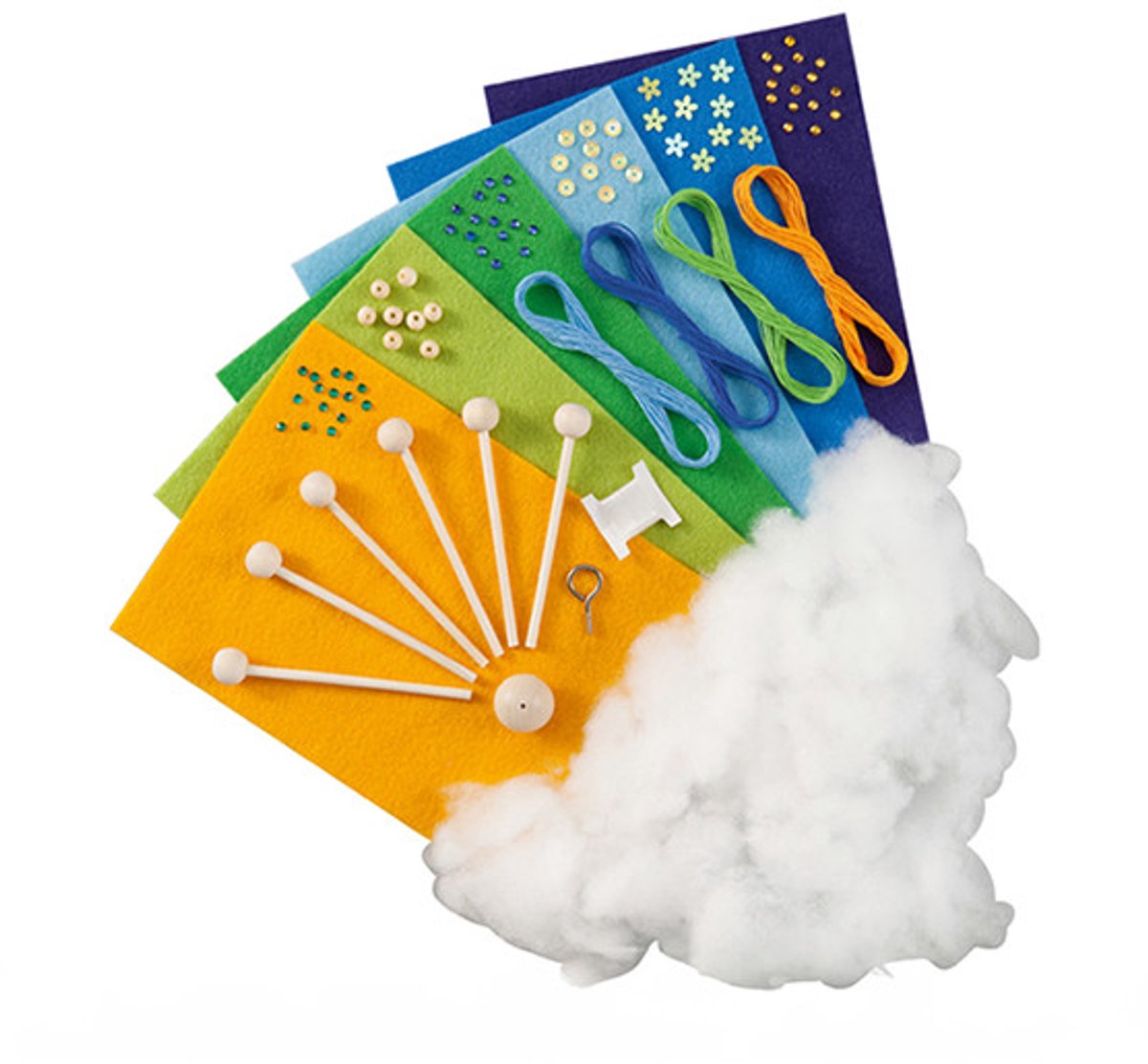 Folia Knutselset Mobiel Vogel 86 delen