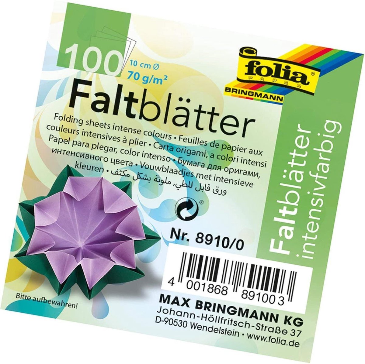 Folia Vouwblaadjes Rond 10 cm 100 vel