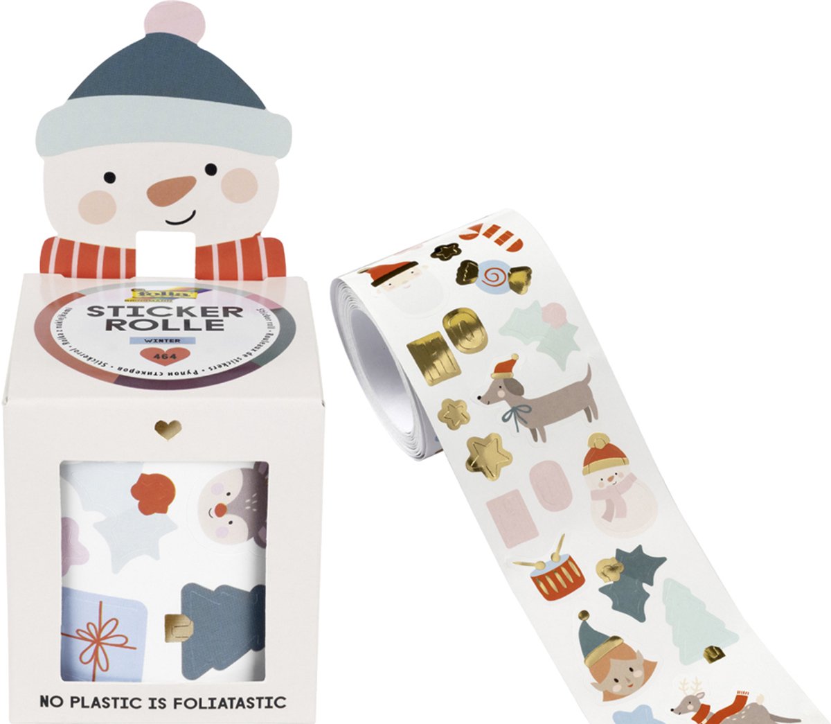 Winterstickervellen op rol, 4 meter