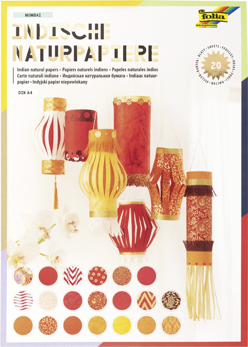 folia natuurpapierblok MUMBAI, DIN A4, 20 vel