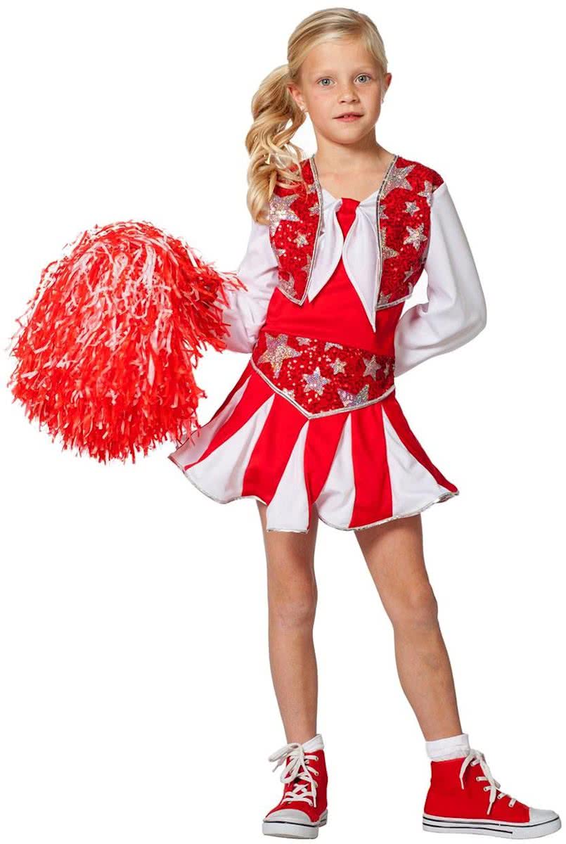 Cheerleader meisje rood