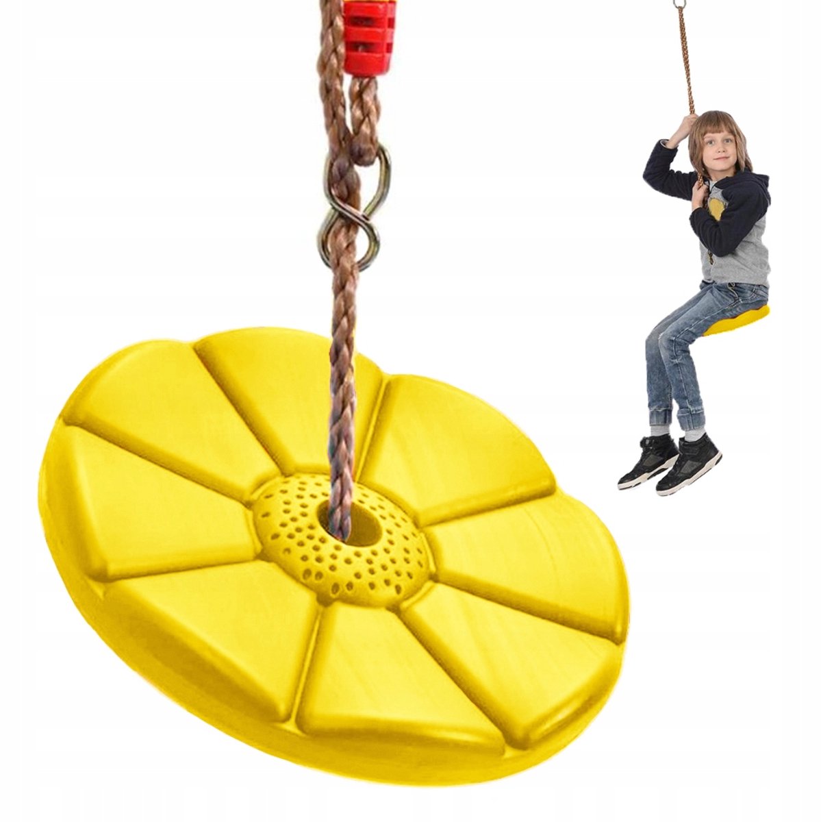 ForDig Schommel Rond - Schommelzitje - Swing - Peuter Schommel - Buiten - Geel