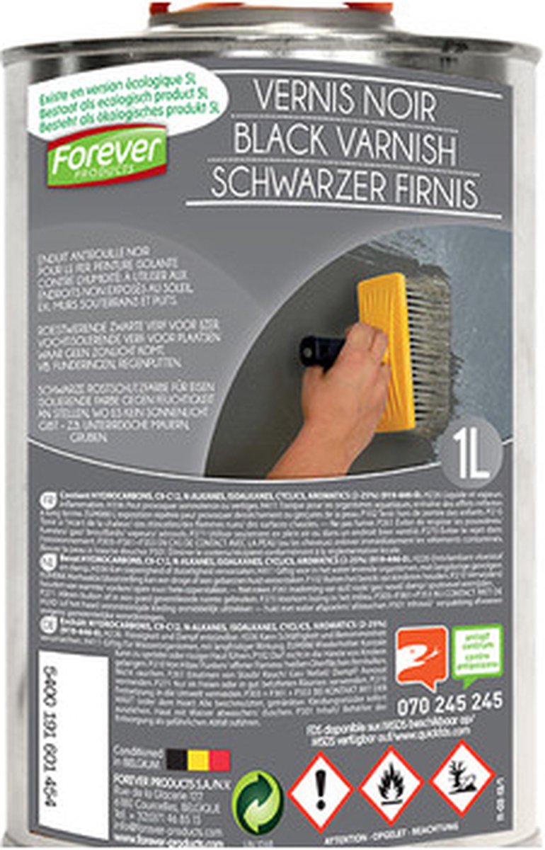 FOREVER BLACK VARNISH 1L