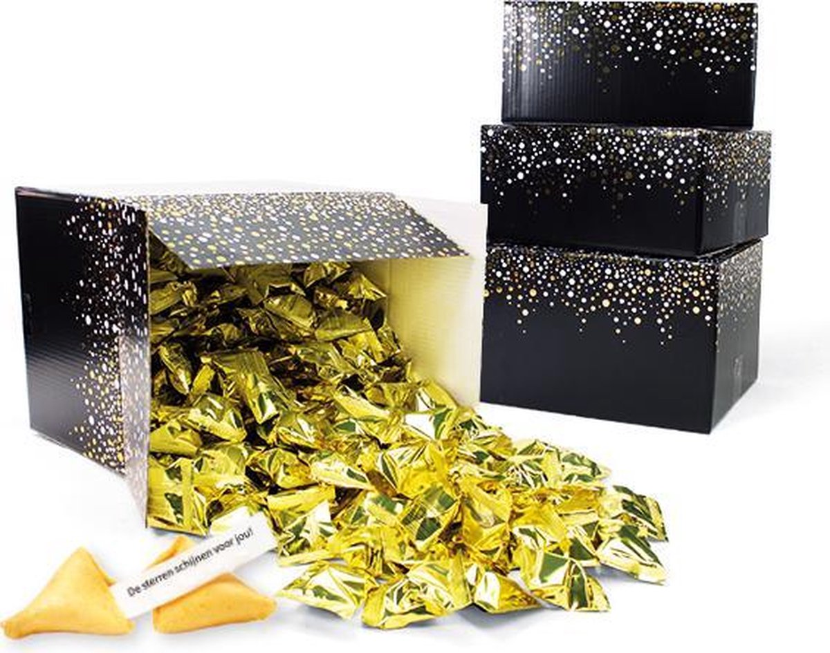 Fortune Cookies - Gelukskoekjes - Goudkleurig - Uitdeelcadeaus - 150 stuks