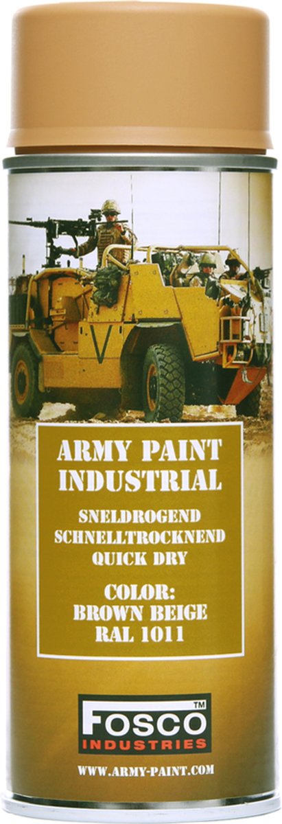 Spuitbus leger verf 400 ml Brown/Beige