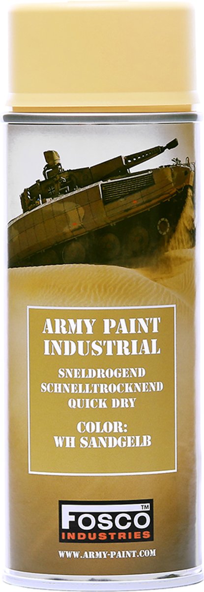 Spuitbus leger verf 400 ml Sandgelb