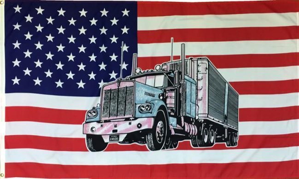 Vlag USA Fuel Truck Blue