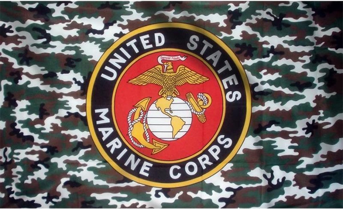 Vlag US Marine Corps camo