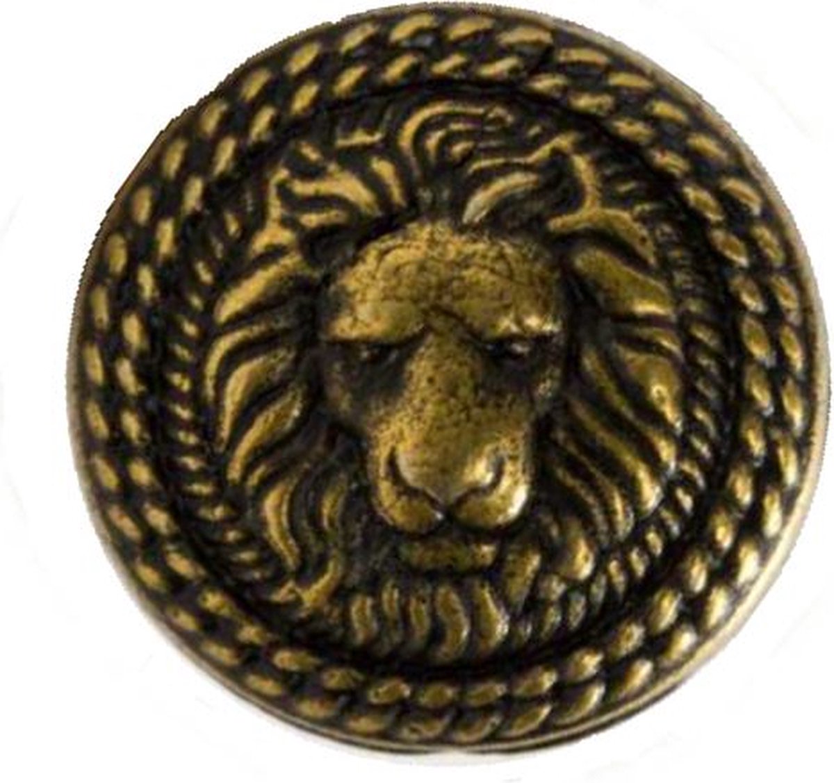   Metaal - Leeuw Brons - 20 mm - 10 stuks - Button - Achtersteekknoop