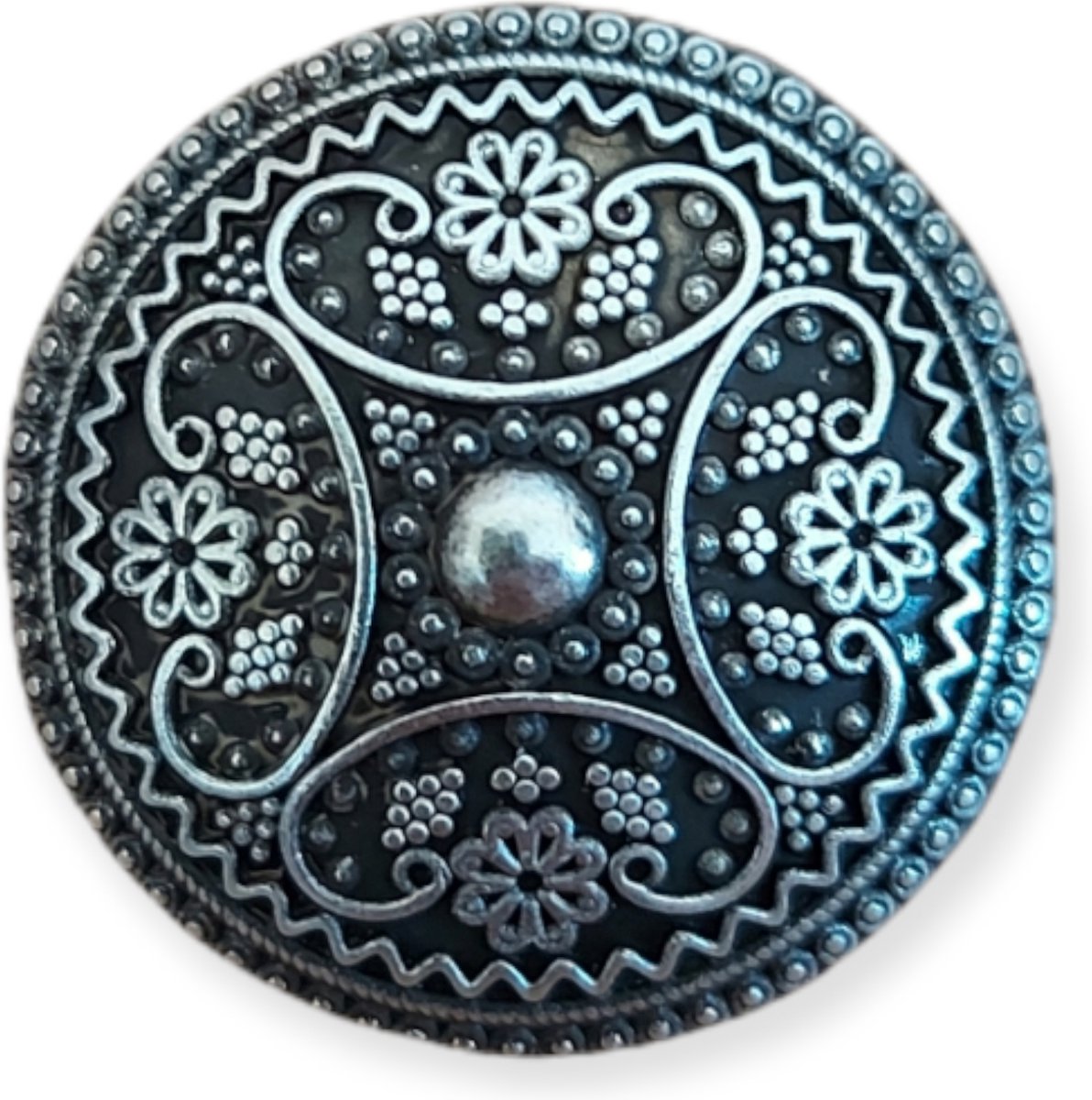   Metaal - Zeeuwse knoop Zilver - 12 mm - 10 stuks - Button - Achtersteekknoop