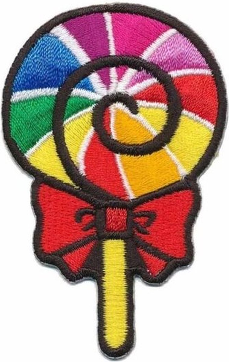 Lolly Strijk Patch 4,5 x 7 cm - strijk embleem gekleurd