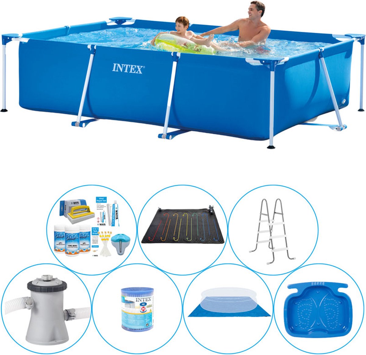 Frame Pool Rechthoekig 260x160x65 cm - 8-delig - Zwembad Super Deal