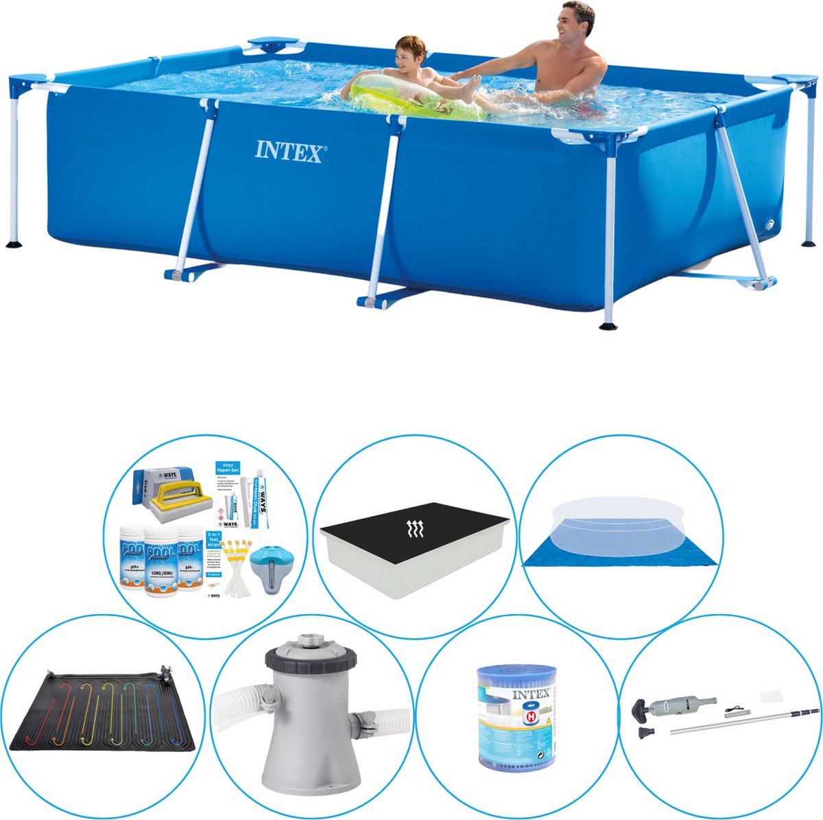 Frame Pool Rechthoekig 260x160x65 cm - Zwembad Super Set