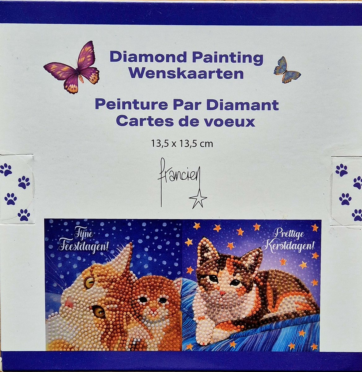 Diamond Painting - Francien Katten - Kerstkaarten - Knutselen - Feestdagen
