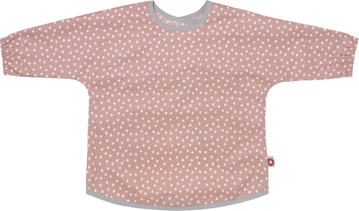 FRANCK & FISCHER schort met lange mouwen roze gestipt