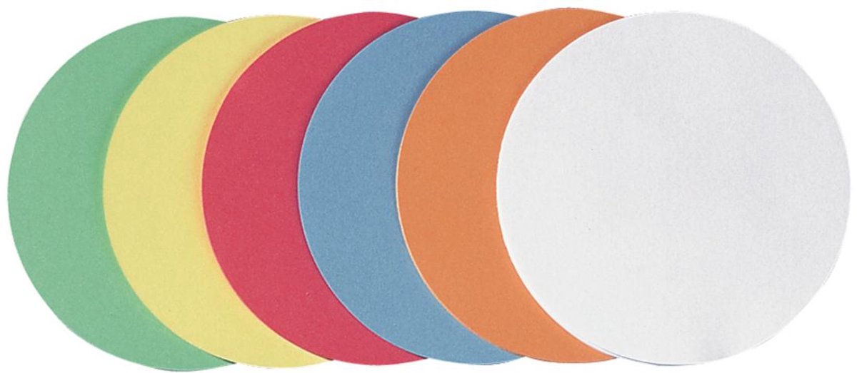 FRANKEN moderatiekaarten rond, diameter 195 mm, gesorteerd