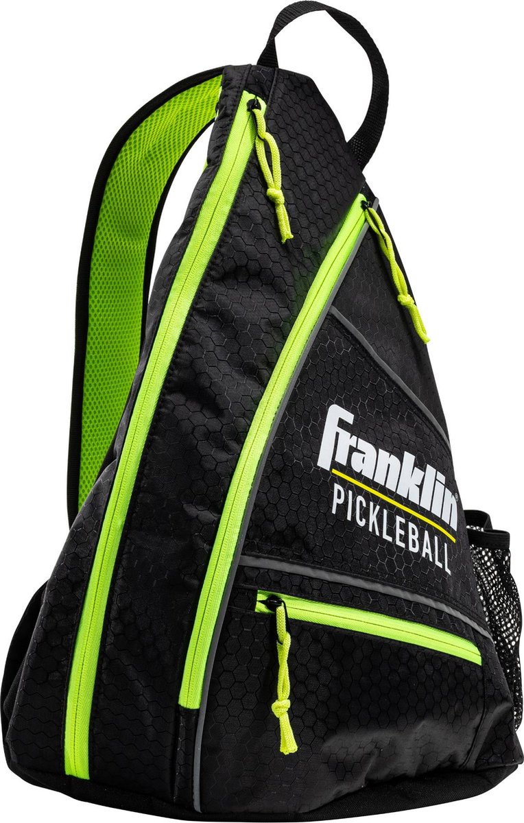 Franklin Pickleball tas - sportieve sling bag zwart groen - pickleball accessoire.