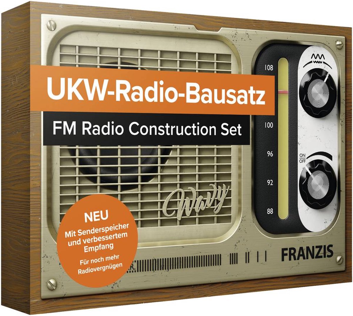 Franzis Verlag UKW-Radio zum Stecken VHF (FM) Retro-radio Vanaf 14 jaar
