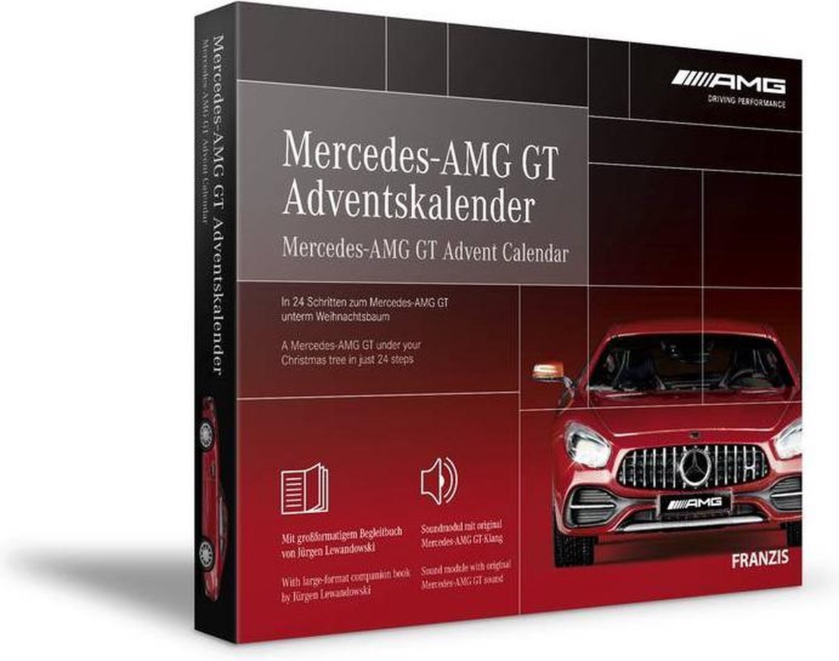 Franzis Adventkalender Mercedes-amg Gt Rood 24-delig