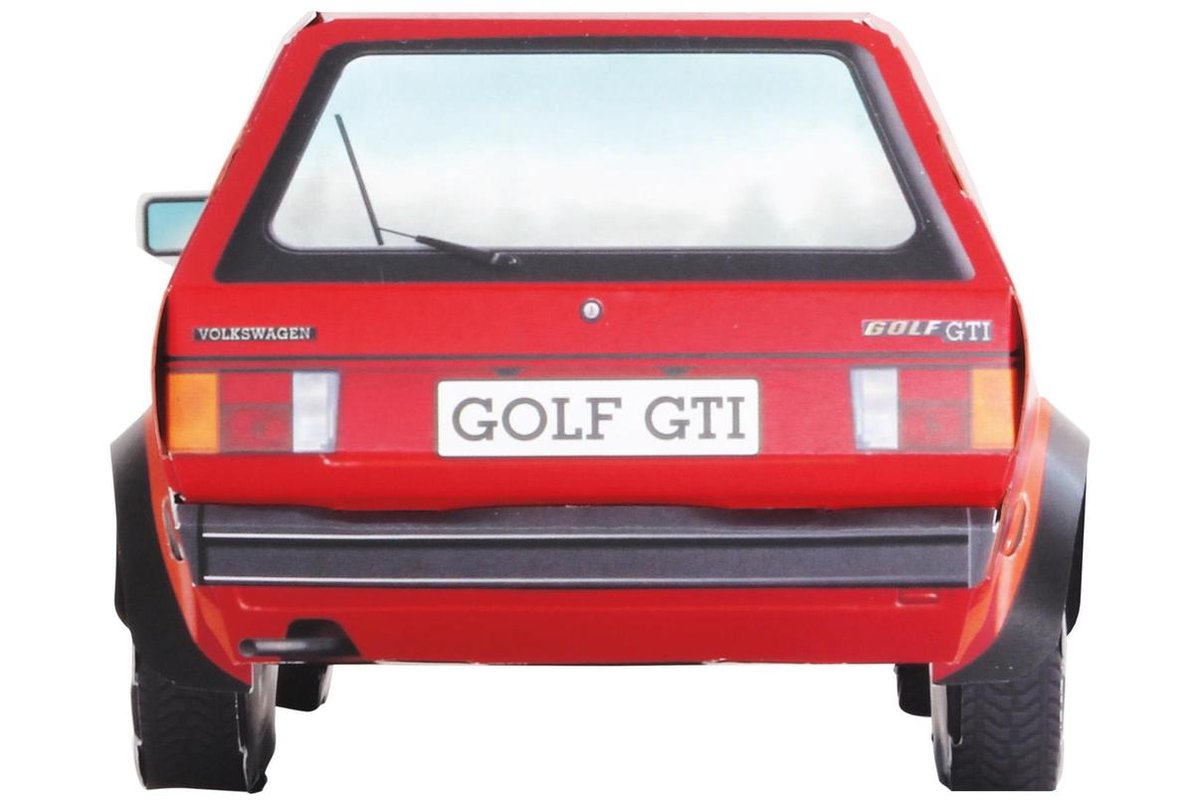 Franzis Modelbouwpakket Vw Golf Gti Mk1 Karton Rood 40-delig