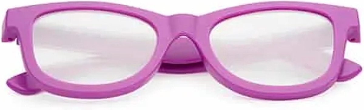 Freaky Glasses® - Original spacebril diffractie bril - Festival bril - Volwassenen - Dames - Heren - Kunststof - paars