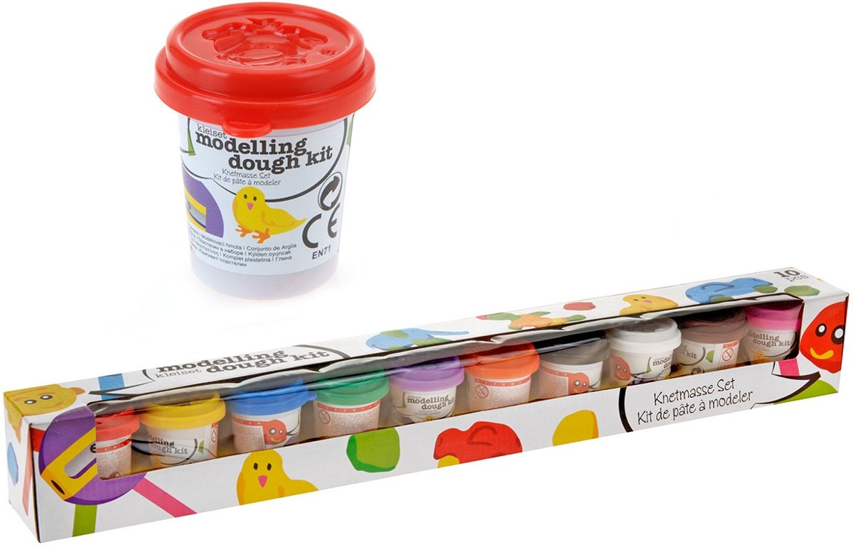Free And Easy Kleiset Modelling Dough 10-delig