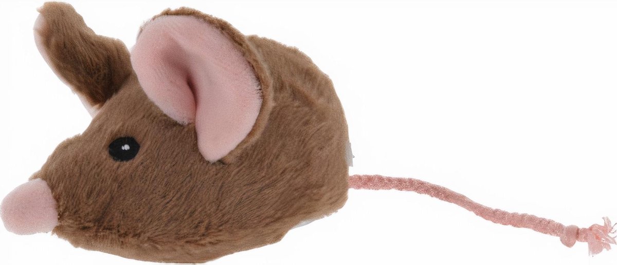 Free And Easy Knuffelmuis 13 Cm Pluche Bruin