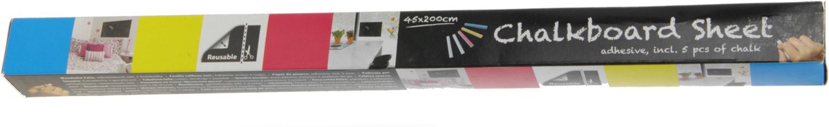 Free And Easy Krijtbordfolie Zwart 45 X 200 Cm