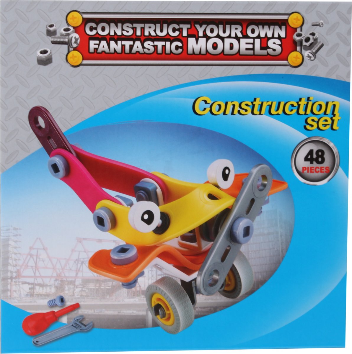 Free And Easy Constructieset Vliegtuig 48-delig
