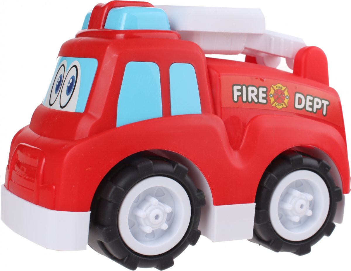 Free And Easy Speelgoedauto Brandweer 24 Cm Rood