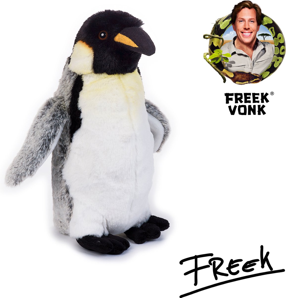Freek Vonk x BRESSER - Knuffeldier - Peppie de Pinguin - Gevuld met Gerecycled Materiaal