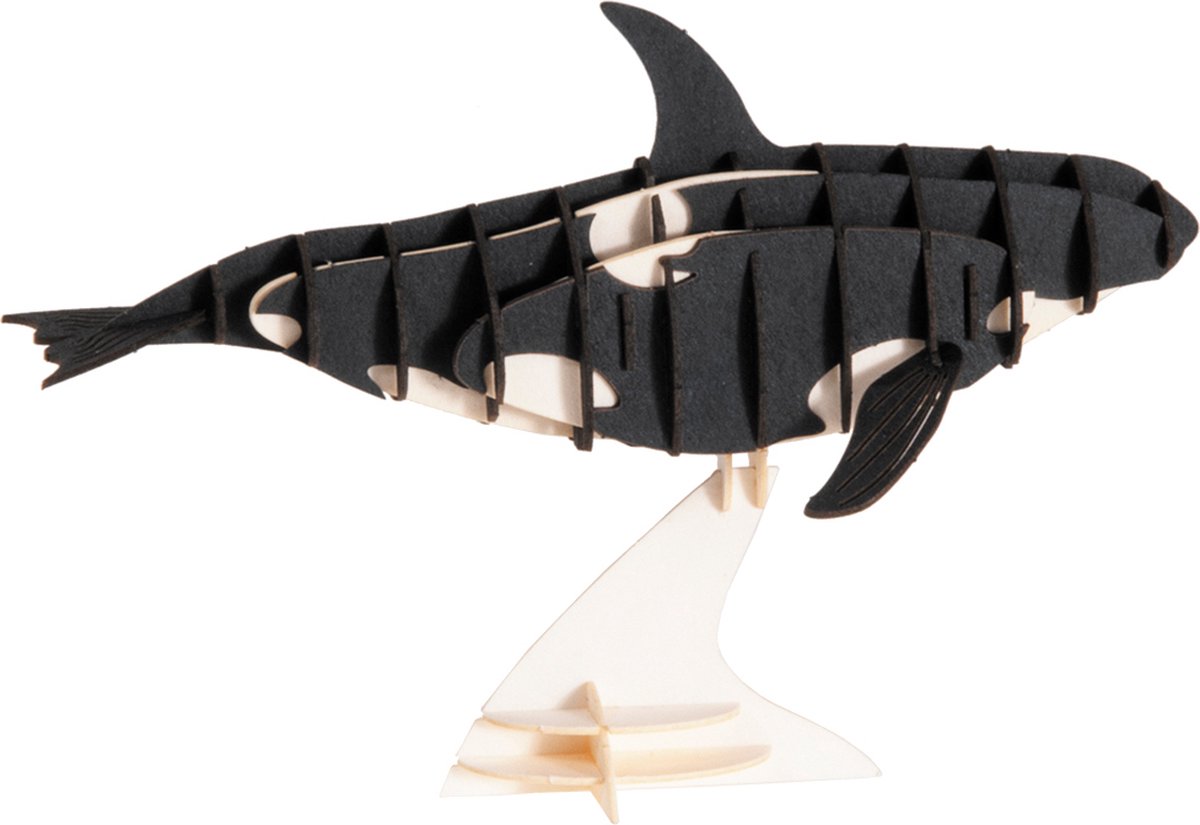 3D Paper Model: ORCA 14x9,5x6cm, in zakje 10,5×21×0,5cm