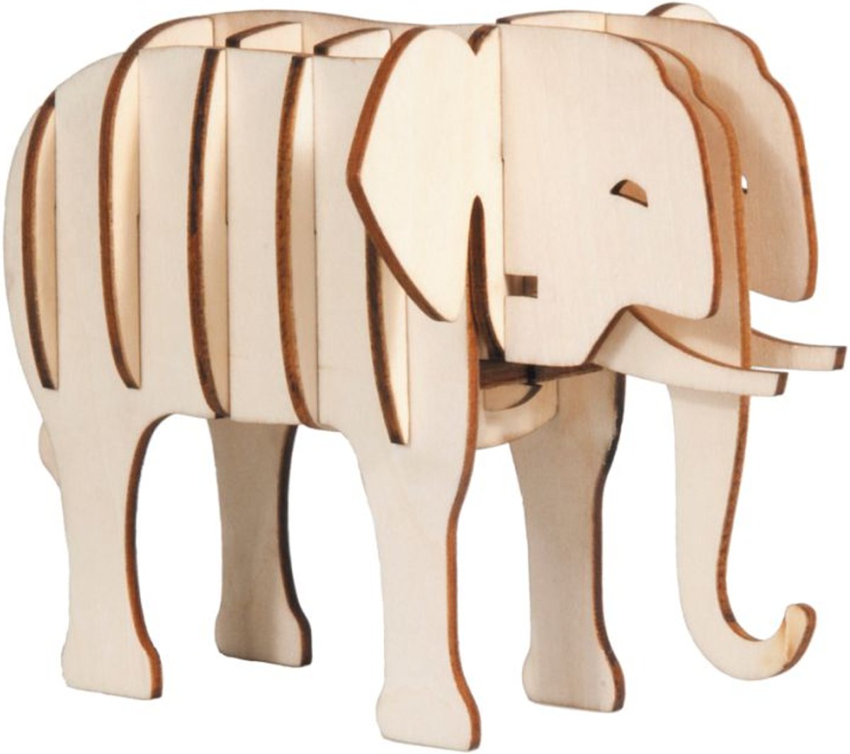 3D puzzel olifant van hout
