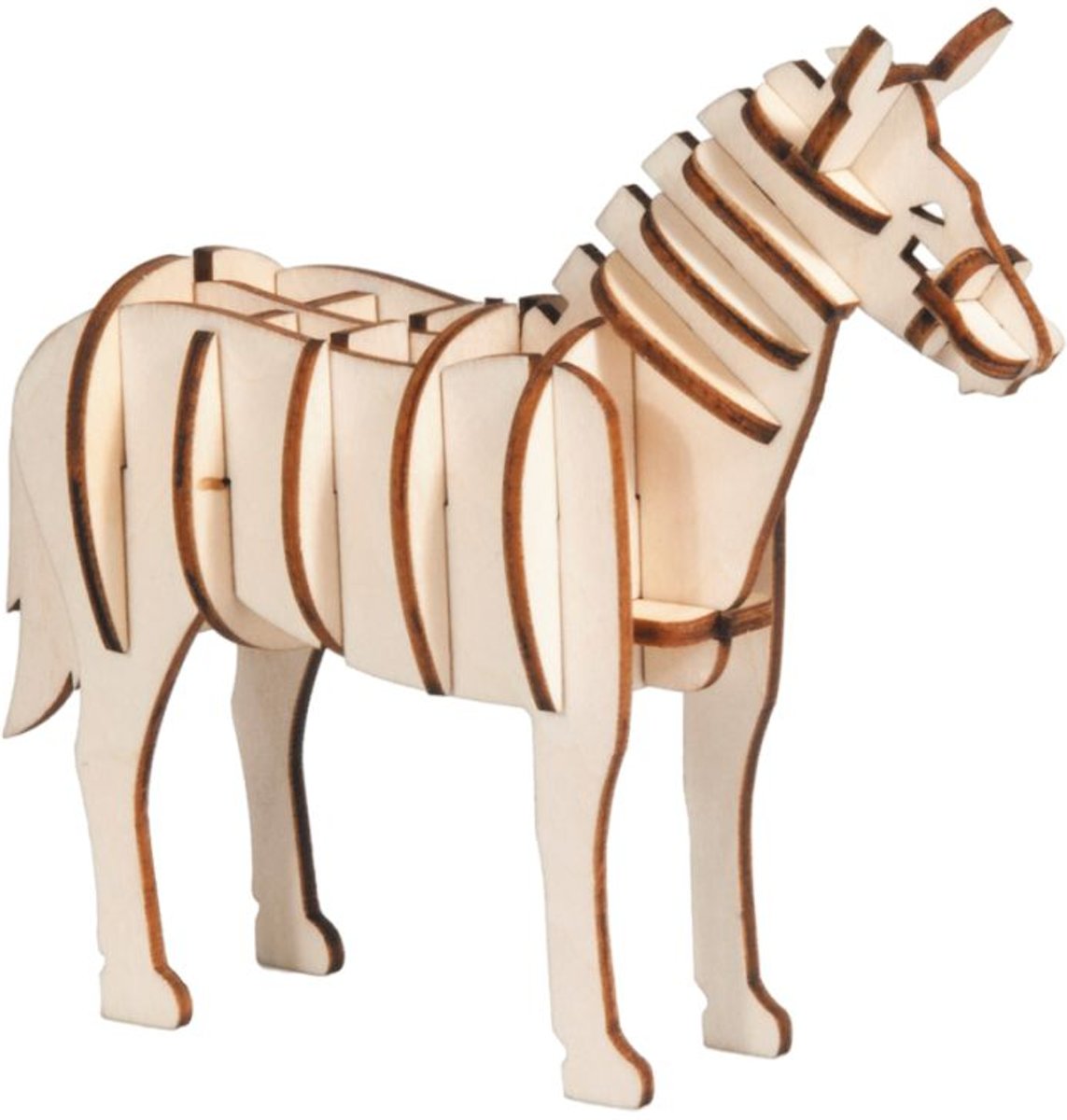 3D puzzel paard van hout