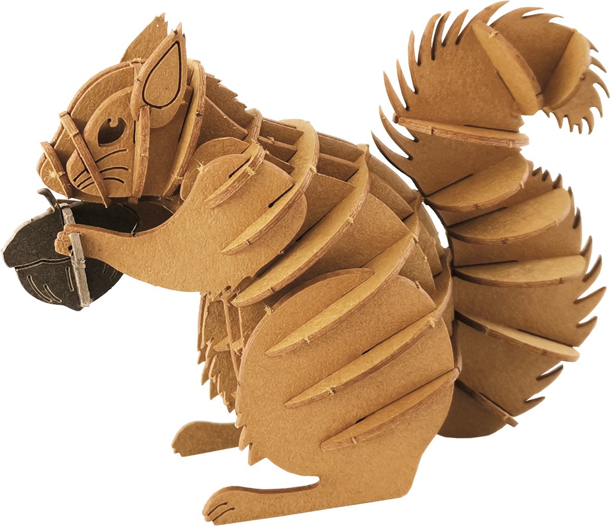 FRIDOLIN 3D papieren model - Eekhoorn.
