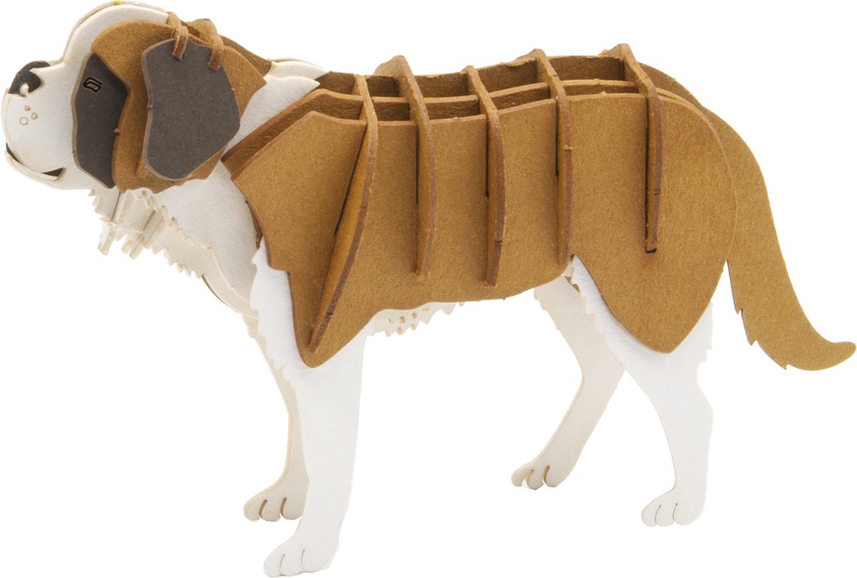 FRIDOLIN 3D papieren model - Sint-Bernardshond.