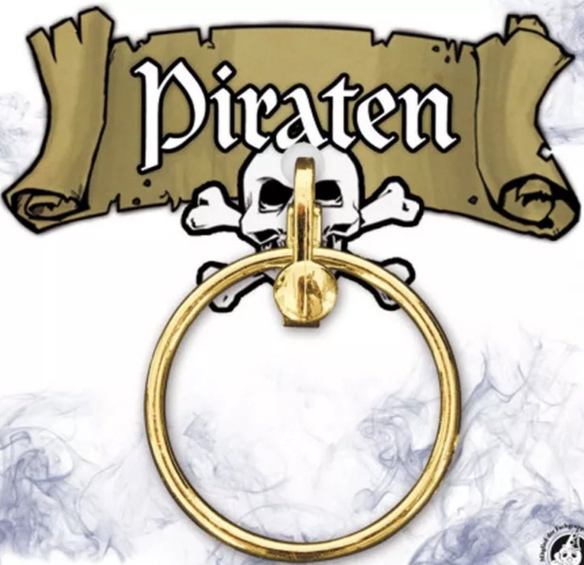 Piraten oorbel - goud - met clip