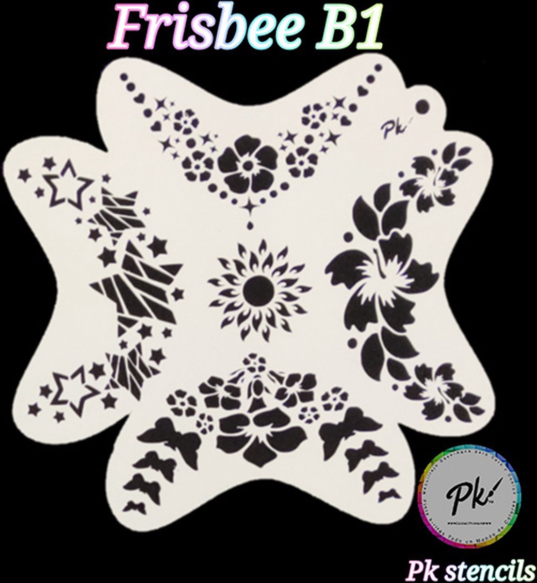 Frisbee Schminkstencil B1